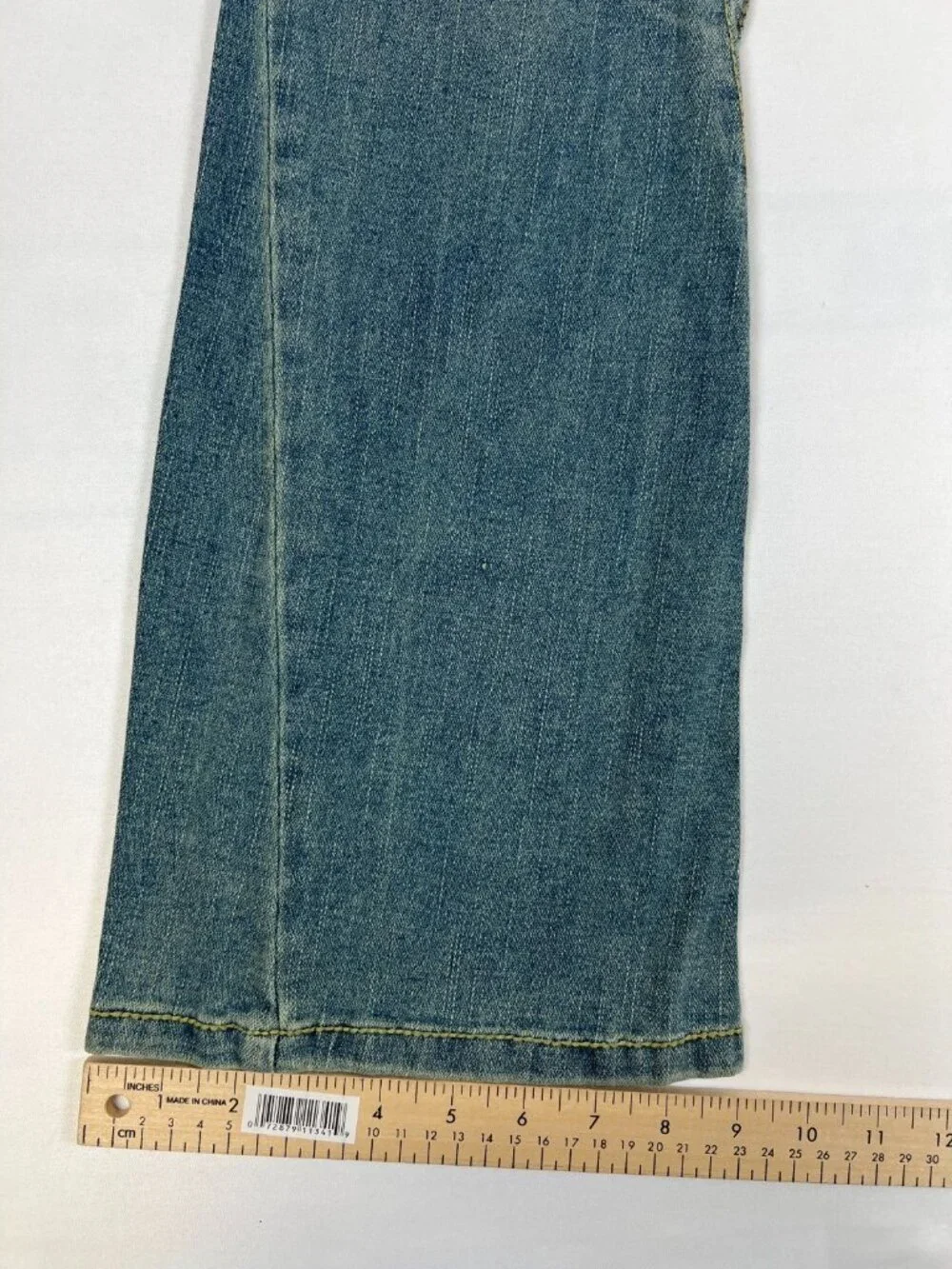 DEADSTOCK True Religion Joey Big T Jeans 28 Made in USA NWT Vintage Indigo Flare - Picture 6 of 12